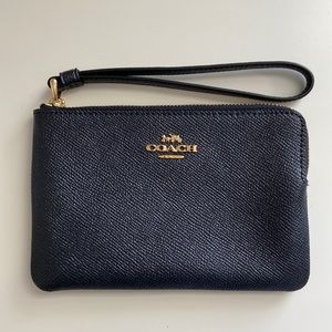 Coach corner Zip Wristlet